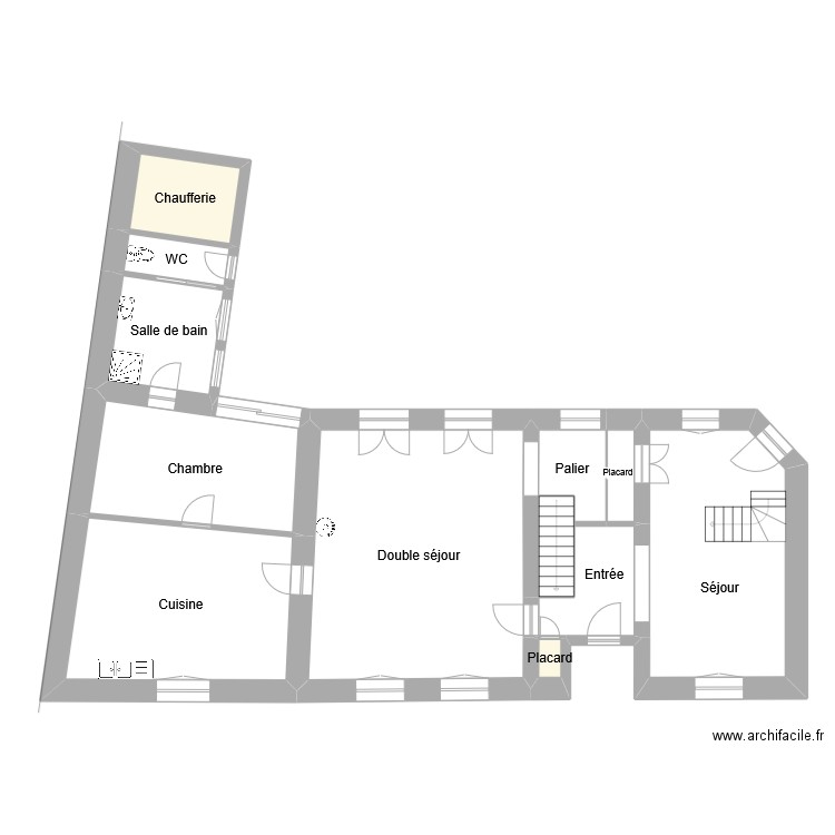 Rebibo. Plan de 11 pièces et 259 m2