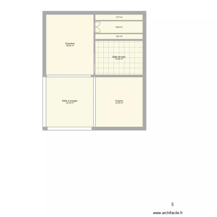 dream house. Plan de 7  et 65 m²