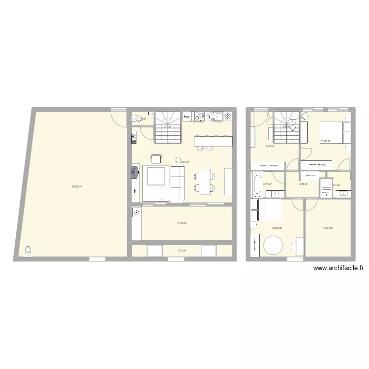 maison principale breteuil. Plan de 