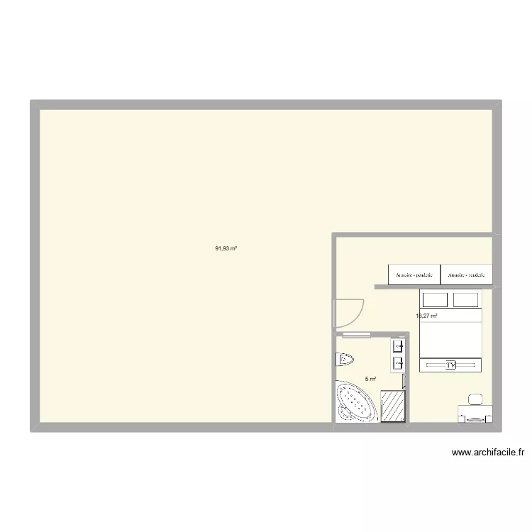 maison de r&ecirc;ve. Plan de 3 pièces et 115 m²