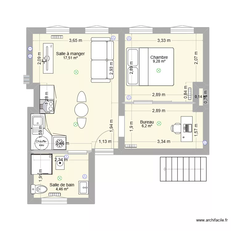 118 dunkerque - appt 5 -1. Plan de 5 et 38 m² 118 dunkerque - appt 5 -1. Plan de 5 et 38 m²