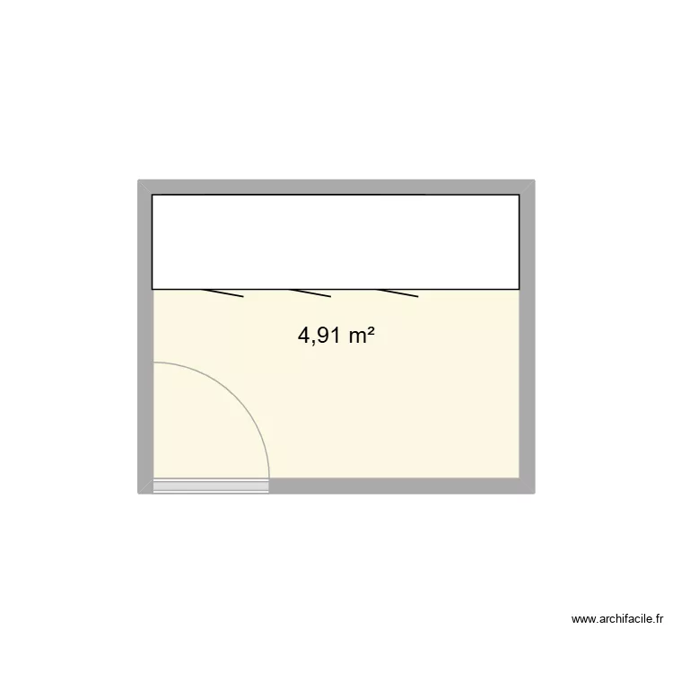 yuhe. Plan de 1  et 5 m²