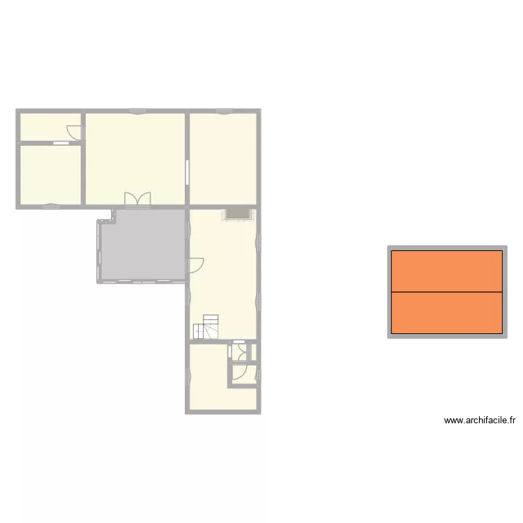 HERRMANN -  ST PIERRE DE MANNEVILLE. Plan de 19  et 294 m²