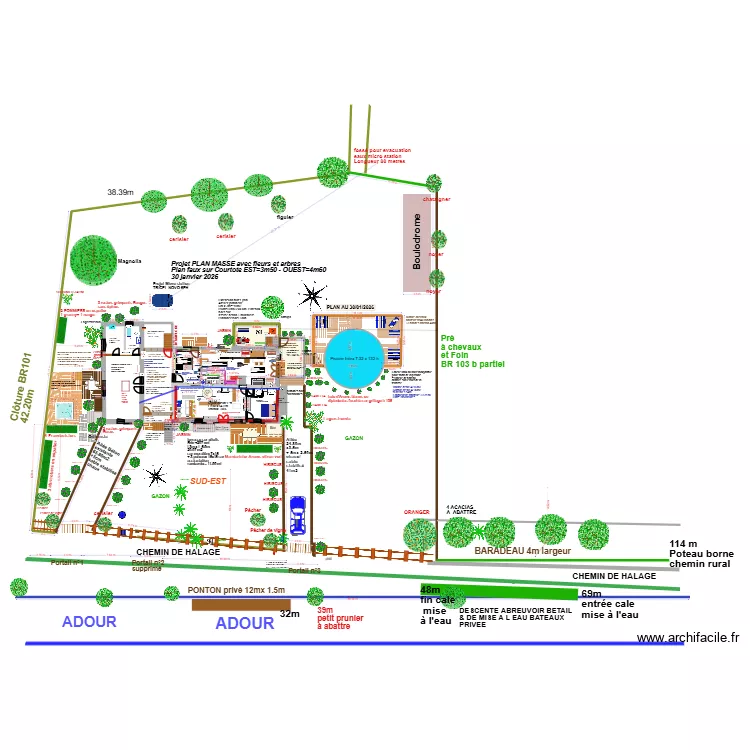 ELECTRICITE Rez de chauss&eacute;e r&eacute;vis&eacute; par Muriel 12 02 2026. Plan de 2  et 32 m²
