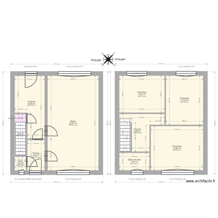 ML24005227 KREVORZKA. Plan de 10 pièces et 98 m2