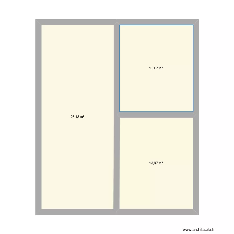Maison 1. Plan de 