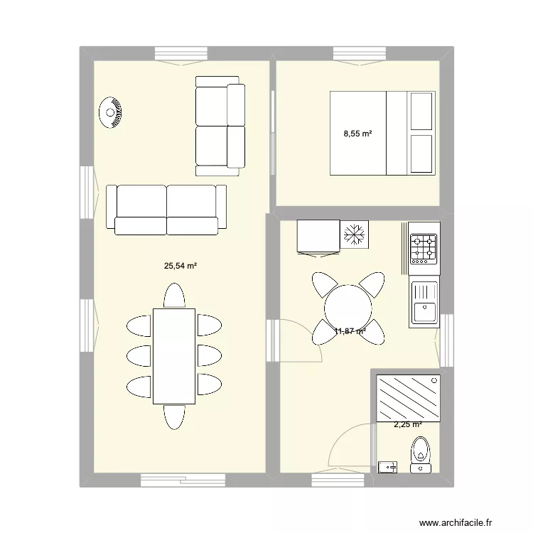 cabanon. Plan de 