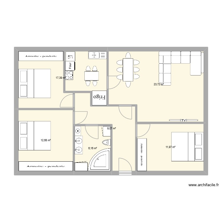 Maisone Bouil. Plan de 0 pièce et 0 m2