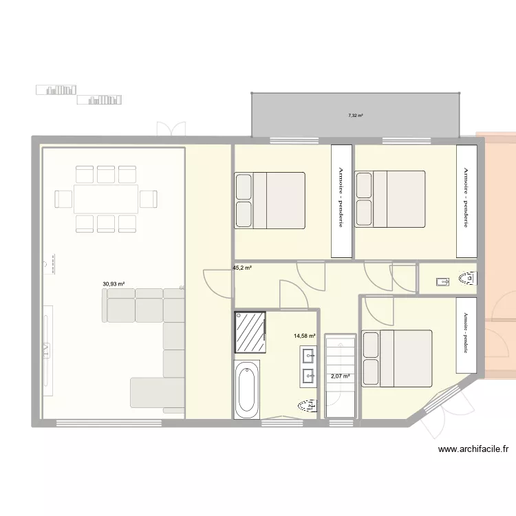plan maison style rogna. Plan de 12 Pièces et 247 m²