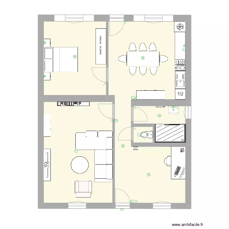 Electricite. Plan de 