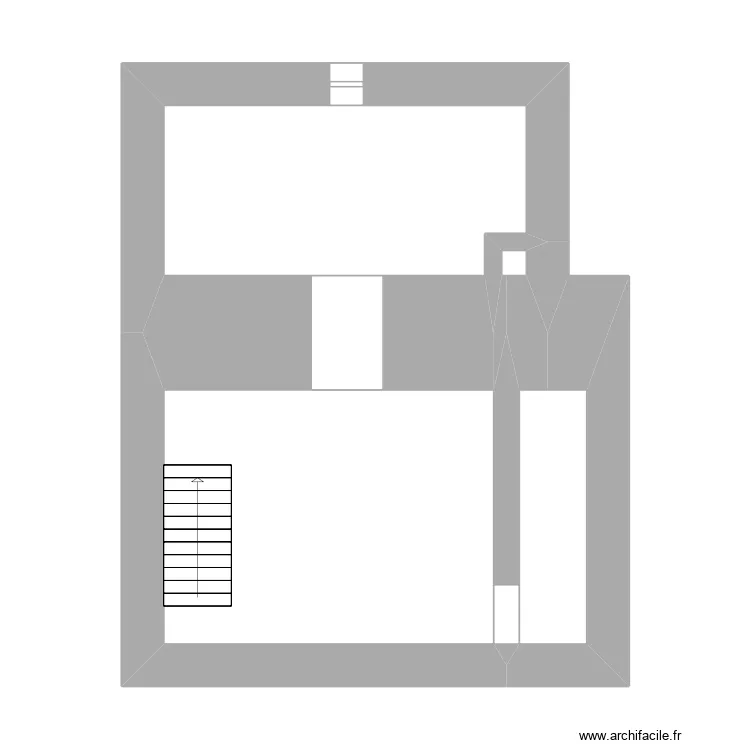 Francois cave. Plan de 4  et 23 m²