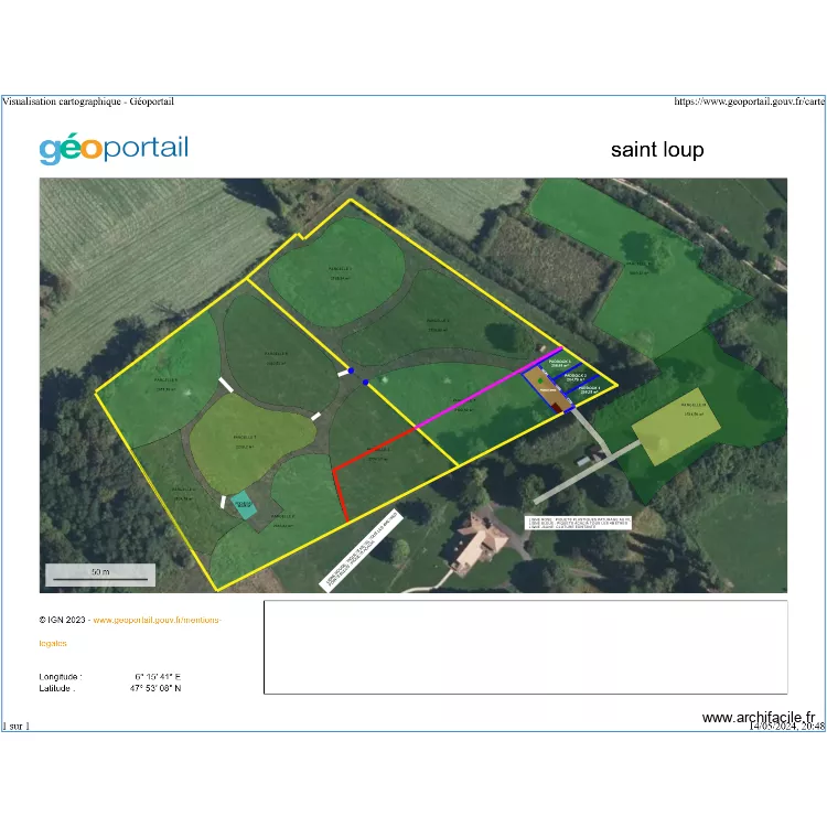 SAINT LOUP BIG. Plan de SAINT LOUP BIG. Plan de