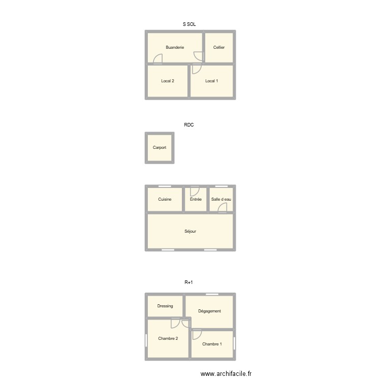 2509 PARENT. Plan de 13 pièces et 33 m2