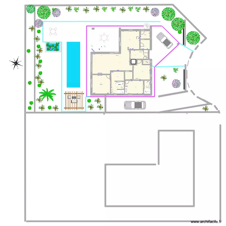 Projet 7 -version 4. Electricit&eacute;. Plan de 12  et 163 m²