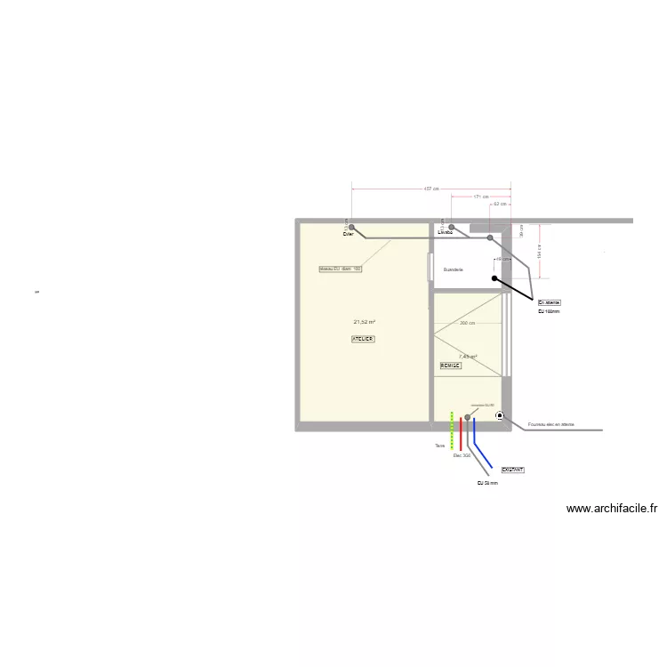 Abri de Jardin / Atelier . Plan de Abri de Jardin / Atelier . Plan de