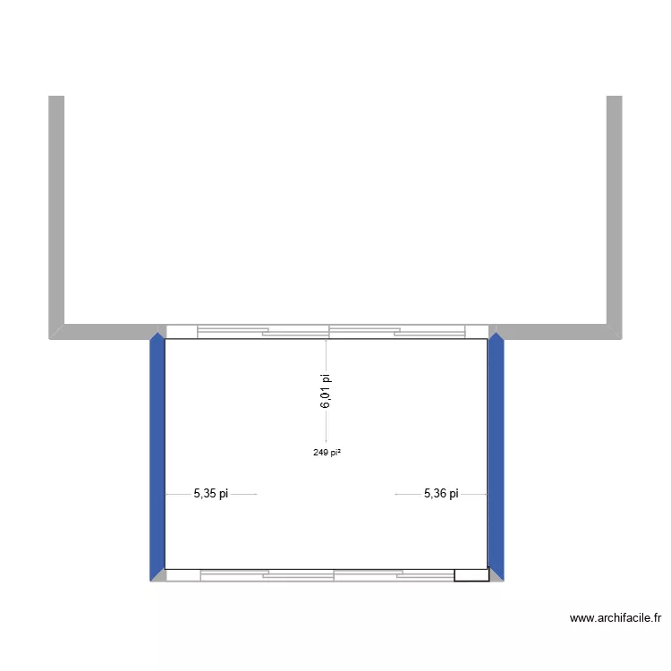 ARENA DEUX MONTAGNE. Plan de 1  et 23 m²
