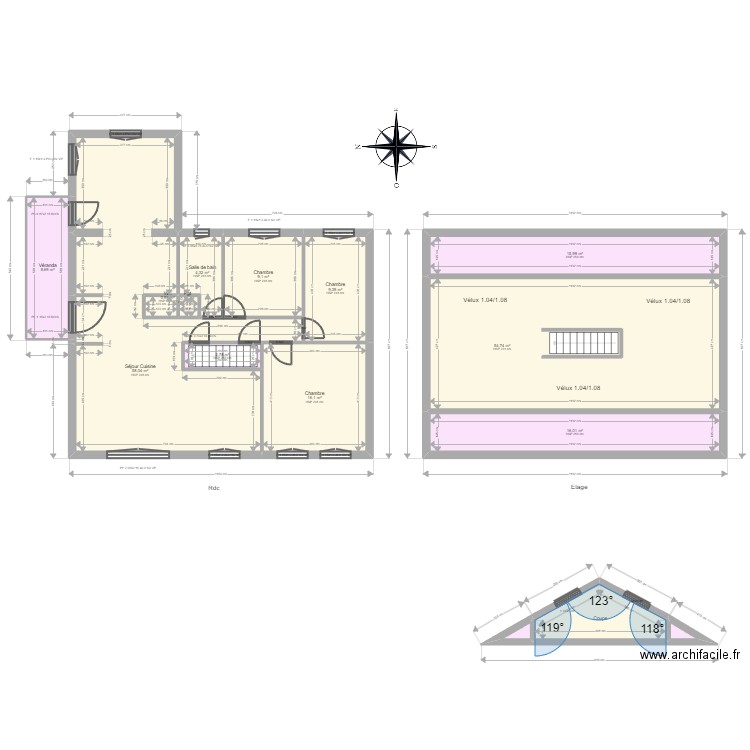 ML24000904 FRAGNER. Plan de 15 pièces et 205 m2