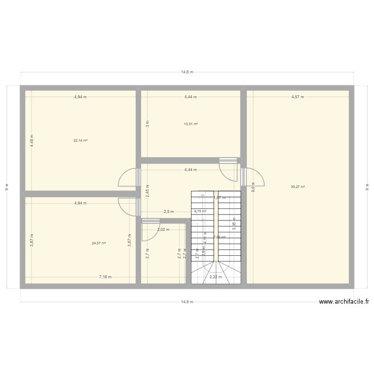olentin v2. Plan de 11 pièces et 241 m2