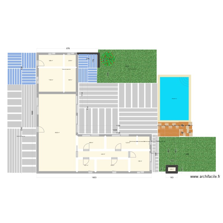 maison finie. Plan de 0 pièce et 0 m2