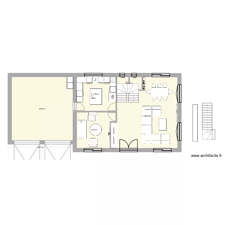 Fatima. Plan de 5 pièces et 113 m²