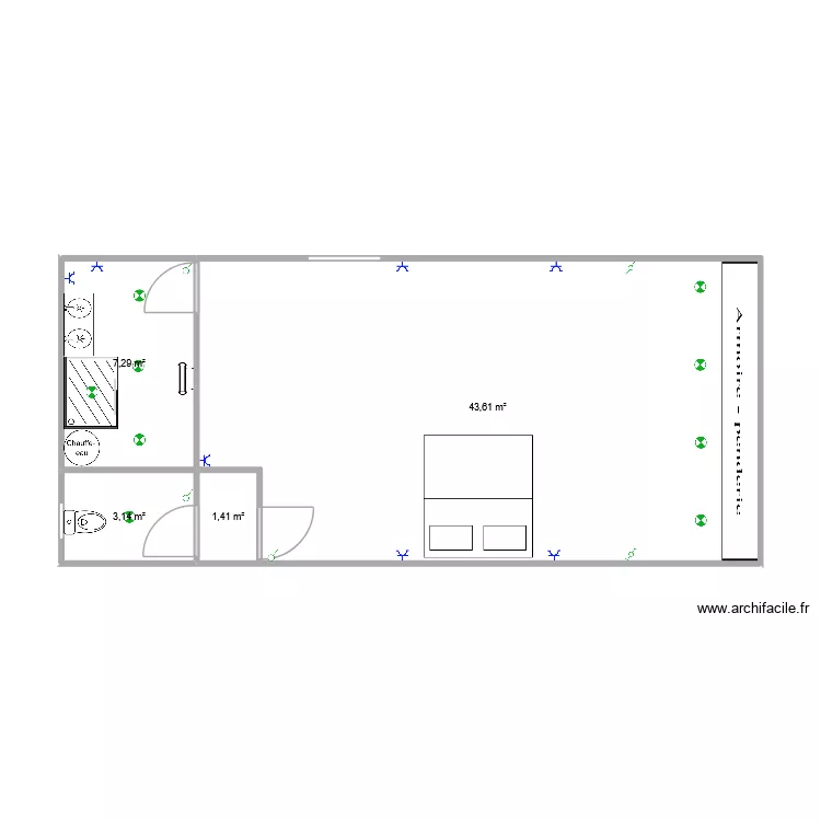 chambre cedric. Plan de 4 et 55 m² chambre cedric. Plan de 4 et 55 m²