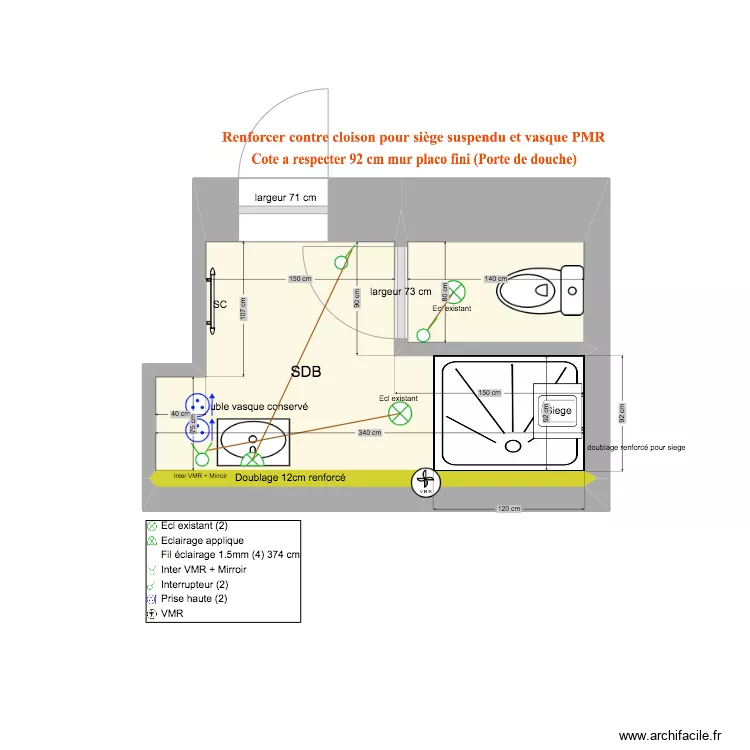 SDB BOISSEBOISSE. Plan de 