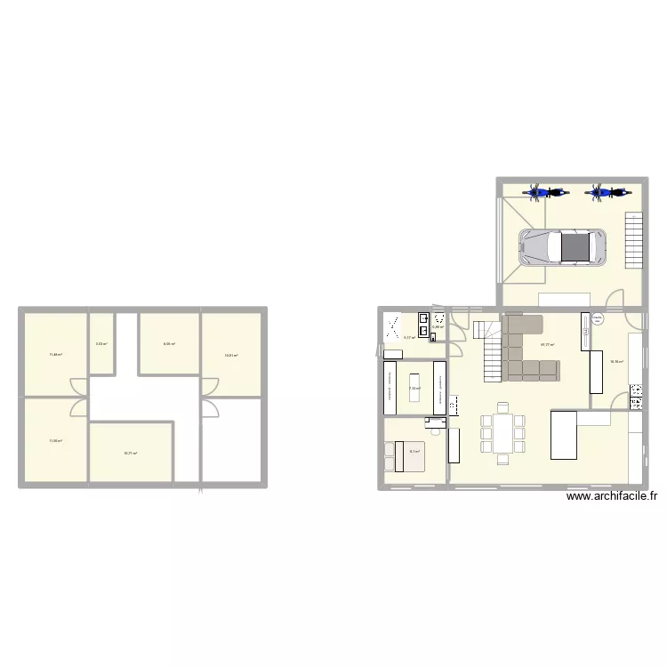 Plan 2. Plan de 12 Pièces et 187 m² Plan 2. Plan de 12 Pièces et 187 m²