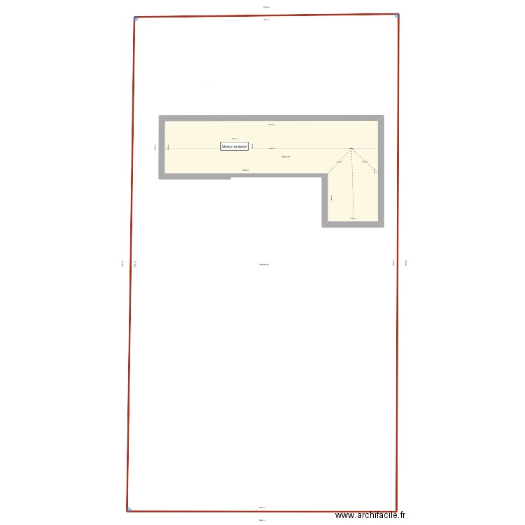 PCM2. Plan de 2 pièces et 790 m2