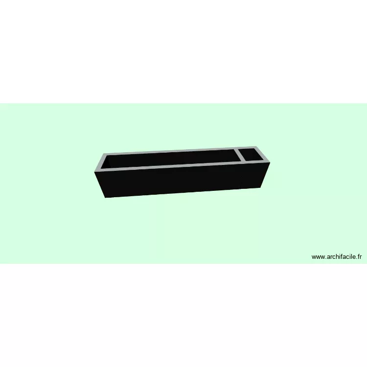 Bassin. Plan de 1 et 2 m² Bassin. Plan de 1 et 2 m²