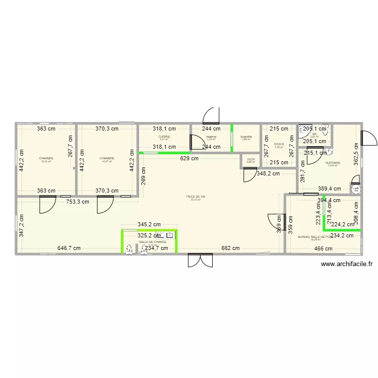 Micro cr&egrave;che 2. Plan de 