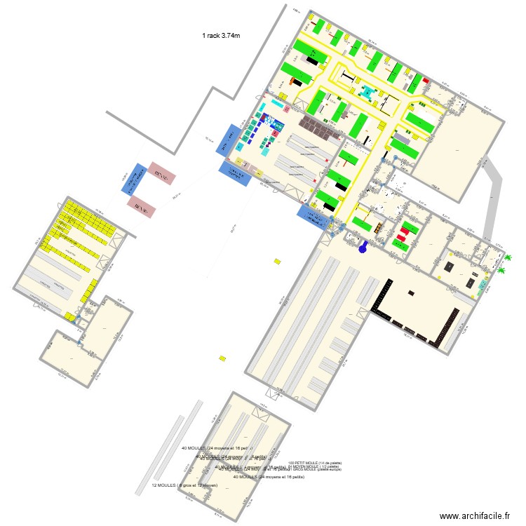 CENTRALE 2025.3. Plan de 31 pièces et 3539 m2