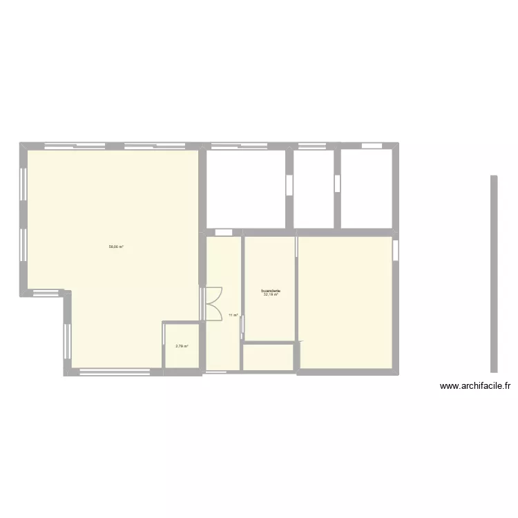 FABIEN BAS V2. Plan de 4  et 104 m²