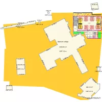 salle avec cadastre