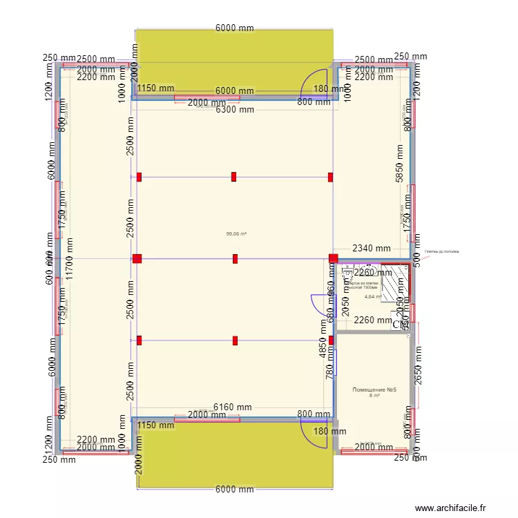 60 1 Островищи спортзал. Plan de 