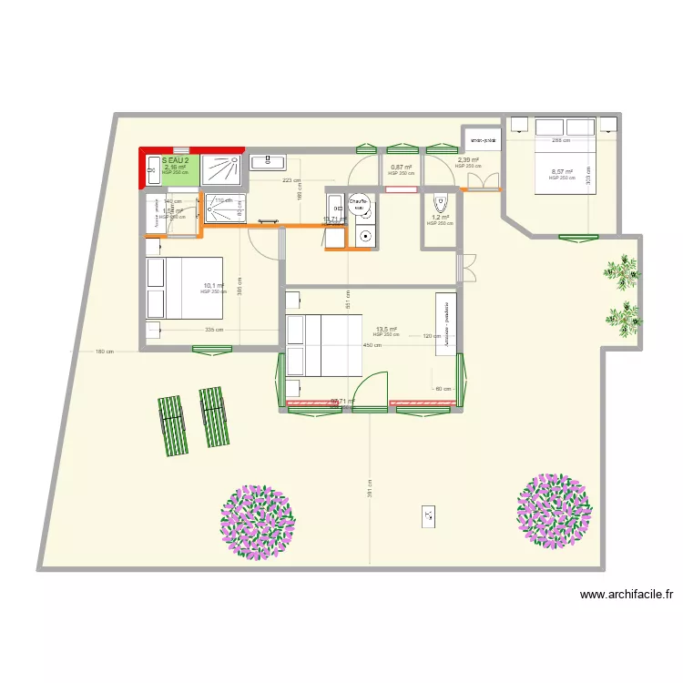 Chaumiere 2024. Plan de 