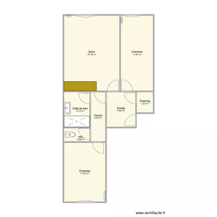 Laforet Villejuif. Plan de 8 et 57 m² Laforet Villejuif. Plan de 8 et 57 m²