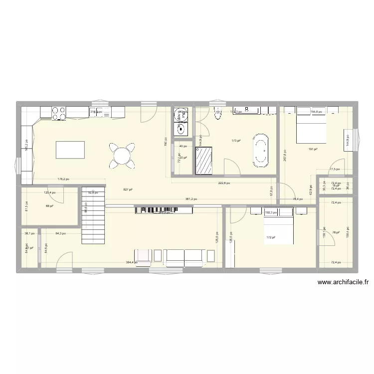 Maison7 30x60. Plan de 