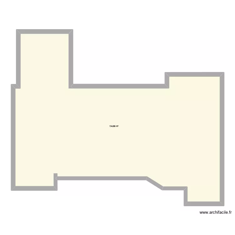 rez de chaussee. Plan de 1  et 135 m²