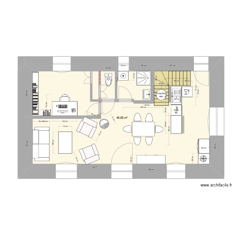 71 LE MENTEC RDC v2. Plan de 0 pièce et 0 m2