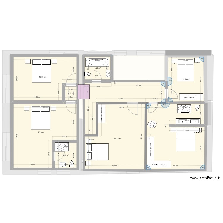 Maison Ecuelles Etage Version 25022024. Plan de 13 pièces et 280 m2