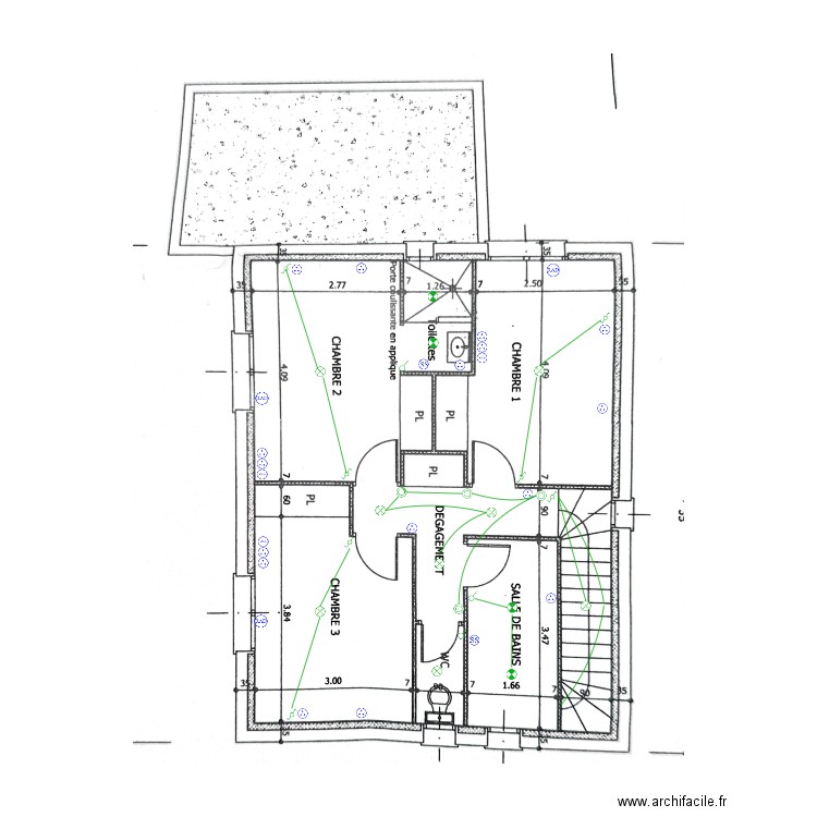 Bara R+1. Plan de 0 pièce et 0 m2