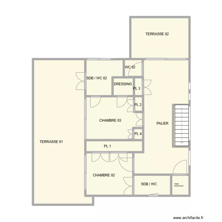MONACO 2 EME. Plan de 14 Pièces et 77 m²