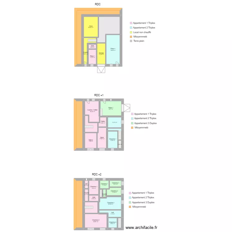TRUPHEME GENEVIEVE. Plan de 
