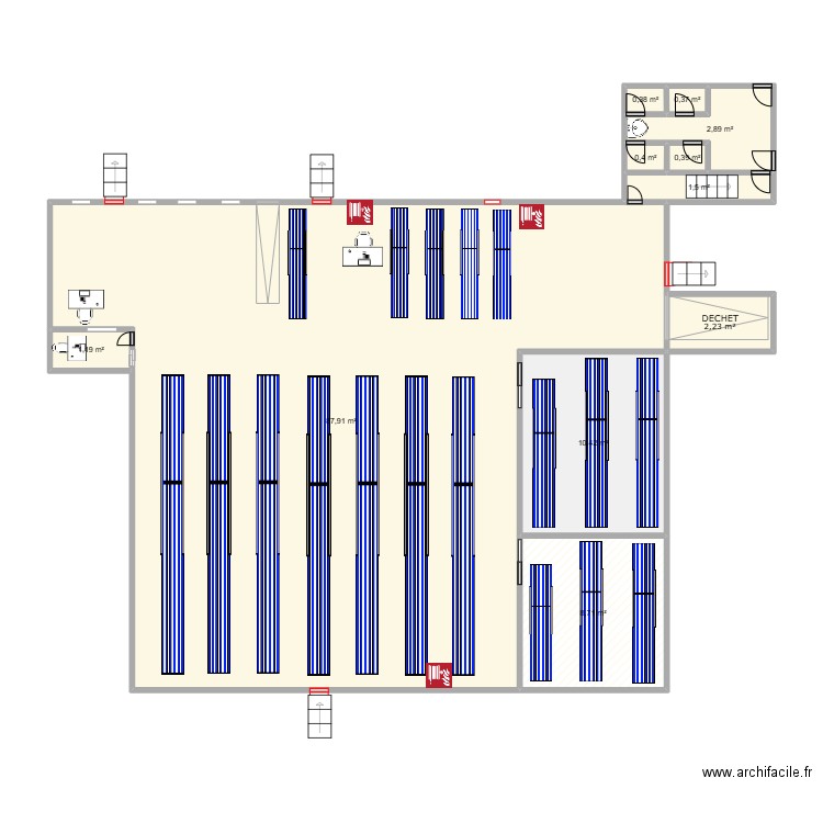 aiguebelle2. Plan de 11 pièces et 116 m2