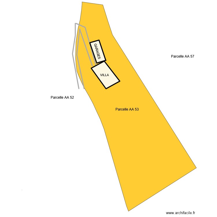 MASSE LEANDRI. Plan de 2 pièces et 180 m2