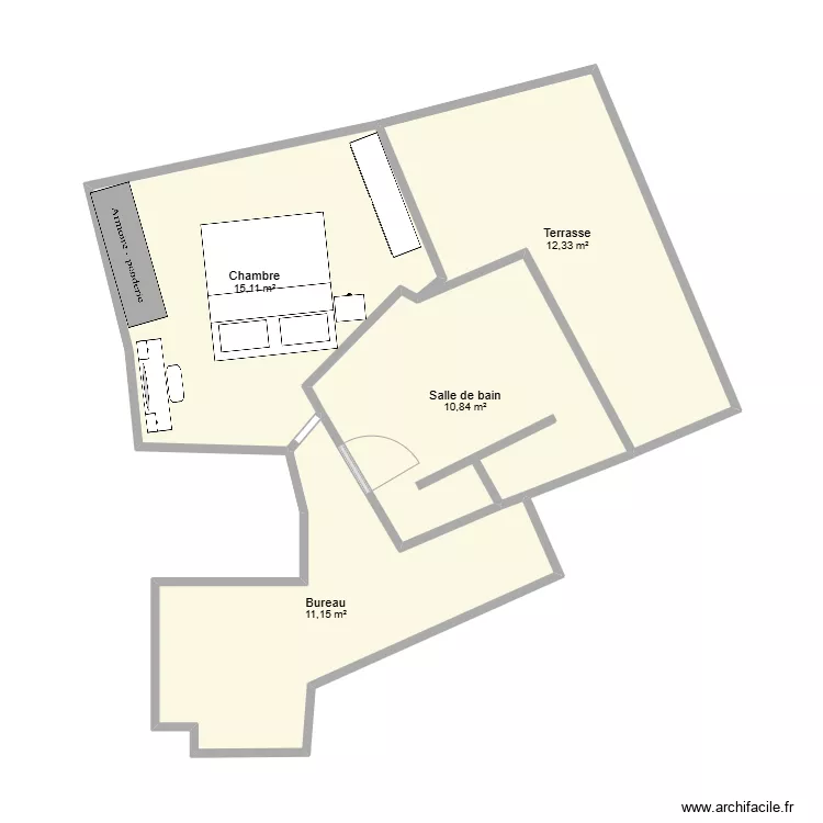 Villa 7 - R+1. Plan de 