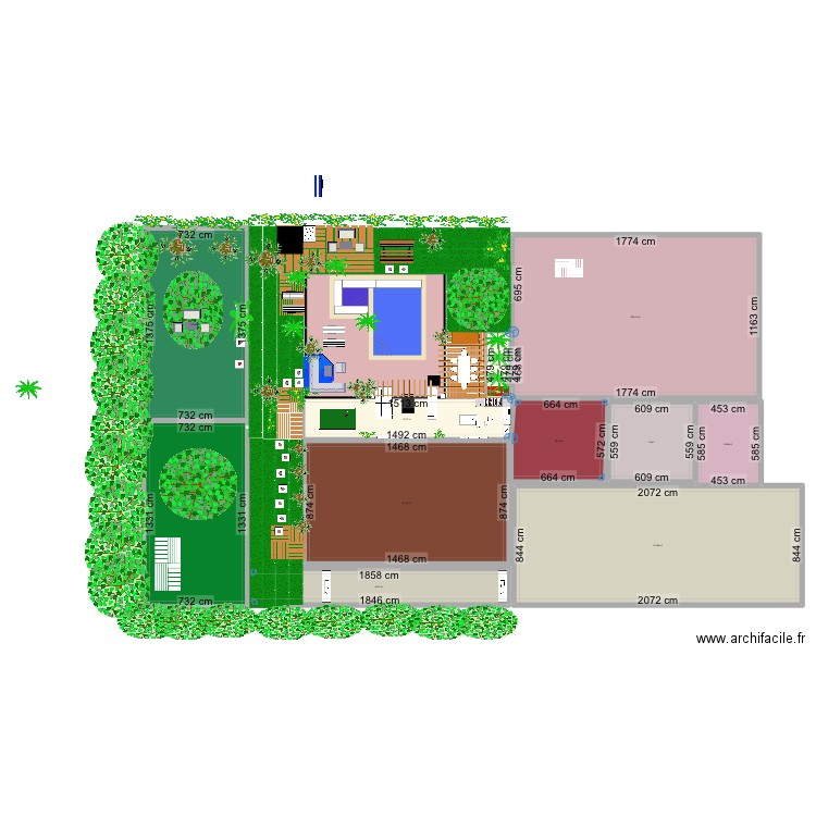 Extérieur mont Vernon 3 vol 34. Plan de 12 pièces et 904 m2