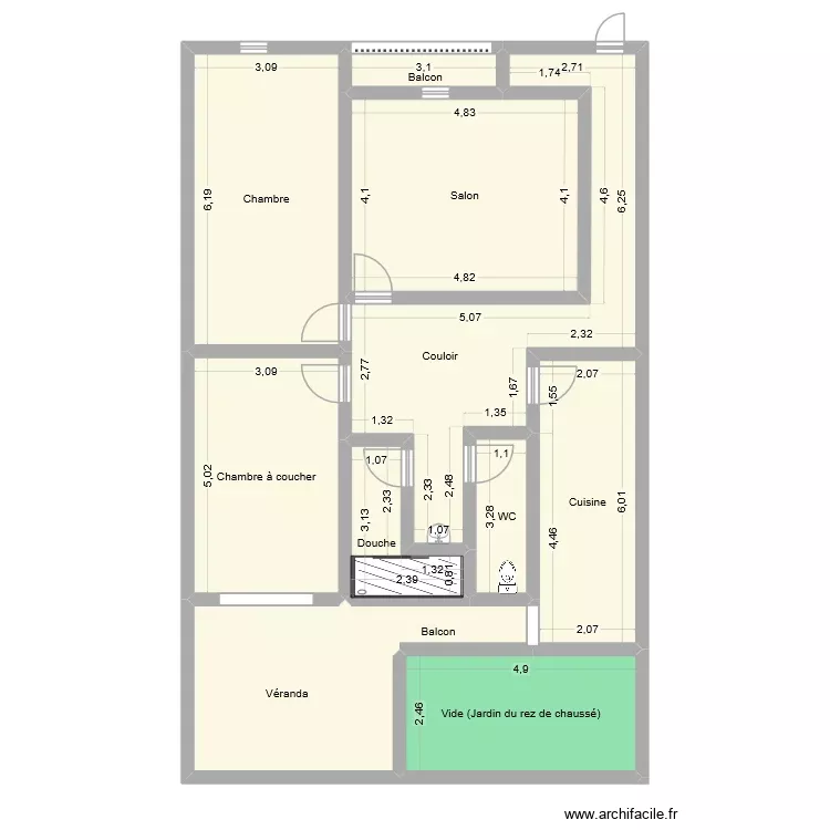 lll. Plan de 11 Pièces et 127 m² lll. Plan de 11 Pièces et 127 m²