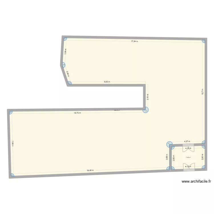 RDC SERREM MURS PERI. Plan de 