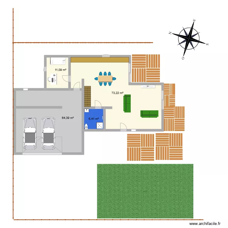 MI -6- 158m². Plan de MI -6- 158m². Plan de